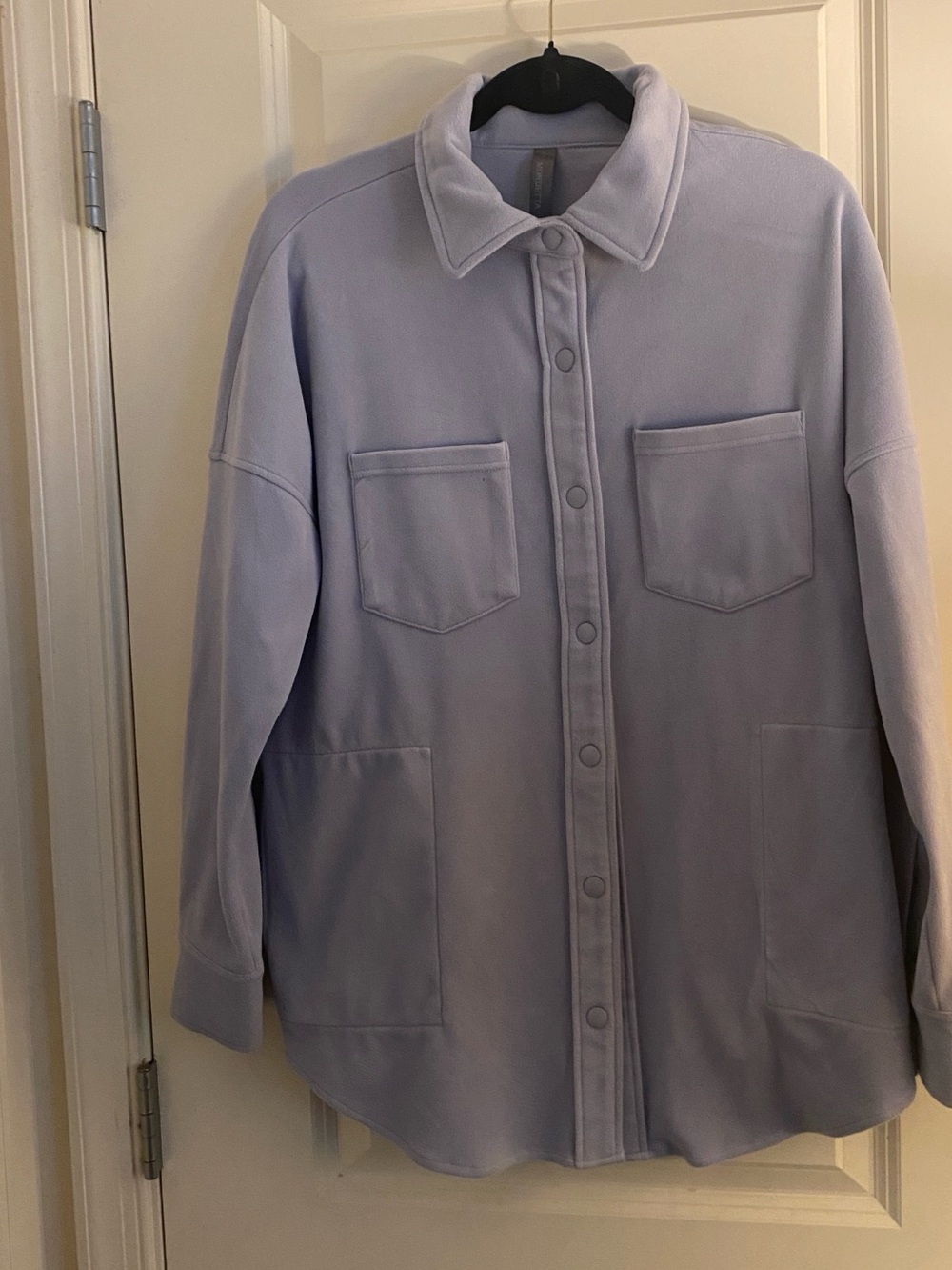 Light Lavender Women's Shacket Jacket